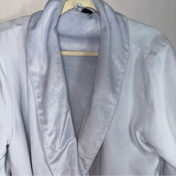 Shimera Elegant Baby Blue Women's Long Shawl Collar Robe L - Picture 3 of 13